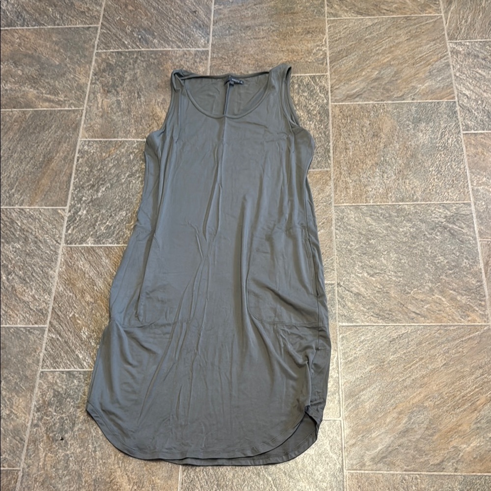 Matty M Olive Green Sleeveless Dress